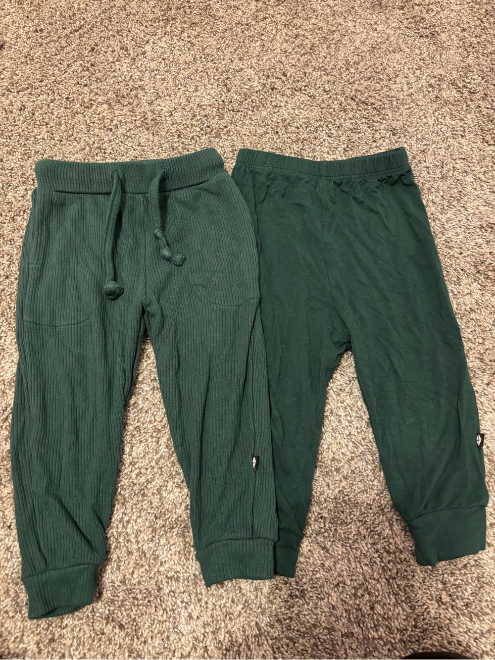 Kyte BABY Green Ribbed & Bamboo Joggers Bundle